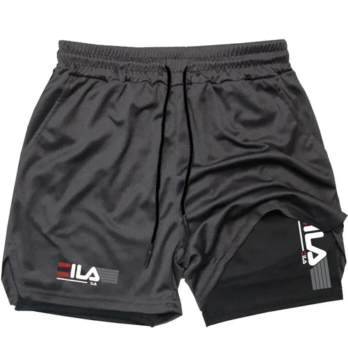 Men’s 2-in-1 Training Shorts – Breathable & Quick-Dry Activewear