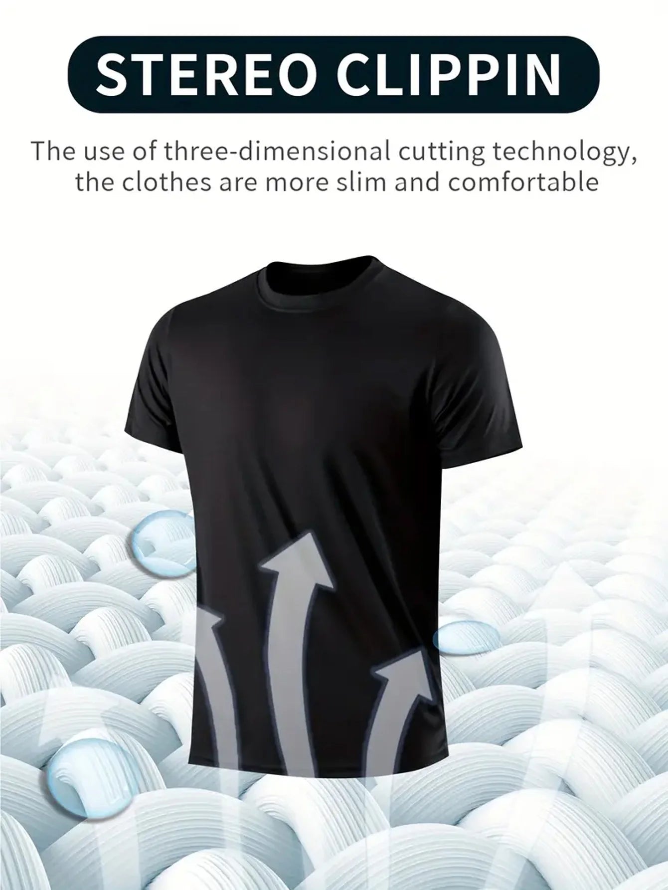 4-Pack Men’s Ultralight Black Round Neck T-Shirts