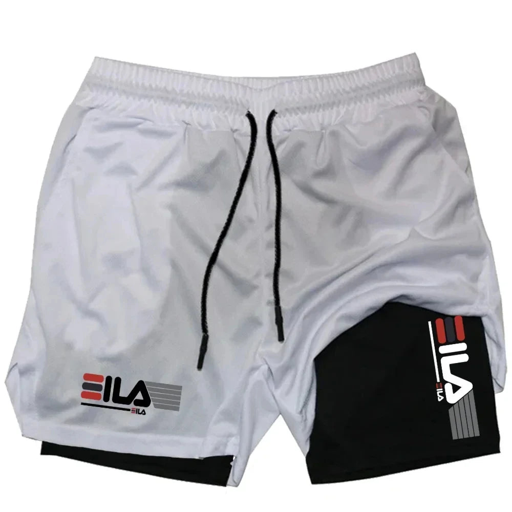 Men’s 2-in-1 Training Shorts – Breathable & Quick-Dry Activewear