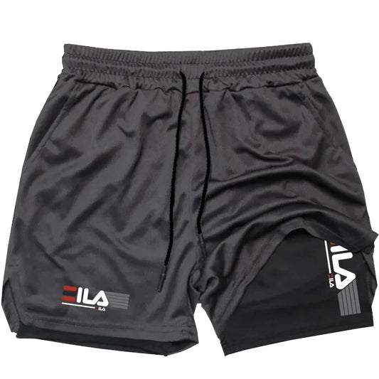 Men’s 2-in-1 Training Shorts – Breathable & Quick-Dry Activewear